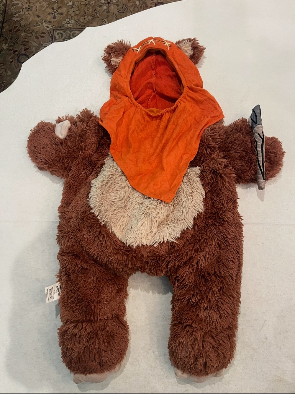 Star Wars Brown & orange Hooded Ewok plush dog costume. So cute!!